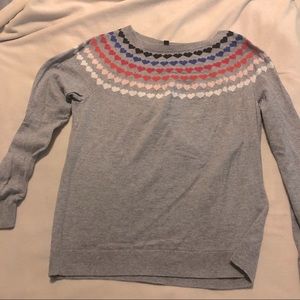 Talbots heart sweater